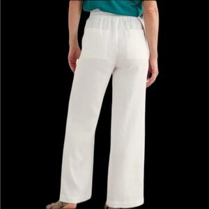 Seasalt Cornwall Tide Flow White Wide Leg Trousers‎